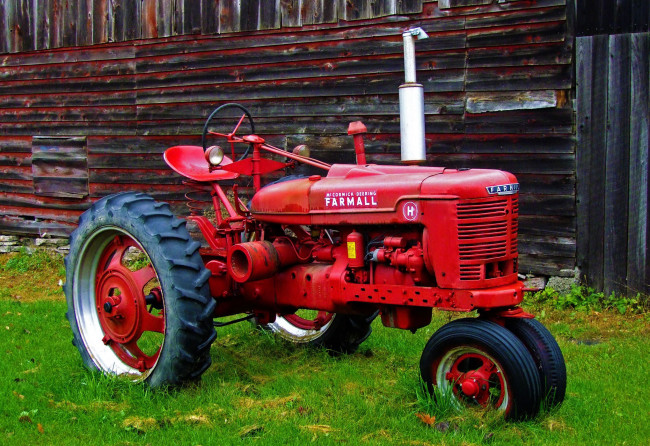 Обои картинки фото farmall, tractor, техника, тракторы, колесный, трактор