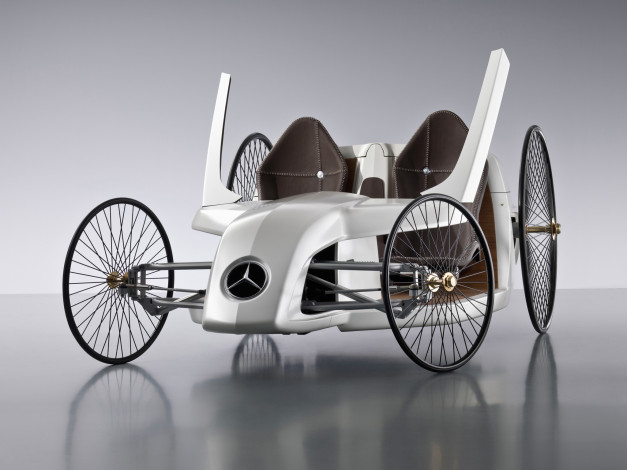 Обои картинки фото mercedes-benz f-cell roadster concept 2009, автомобили, mercedes-benz, 2009, concept, roadster, f-cell