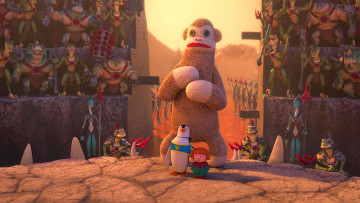 Картинка мультфильмы toy+story+that+time+forgot игрушка динозавр пингвин обезьяна
