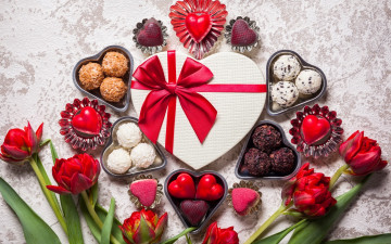 Картинка праздничные день+святого+валентина +сердечки +любовь hearts chocolate gift romantic sweet valentine`s day love конфеты