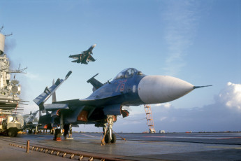 обоя су-27, авиация, боевые самолёты, адмирал, кузнецов, su-27, flanker, вмф, россии, палуба