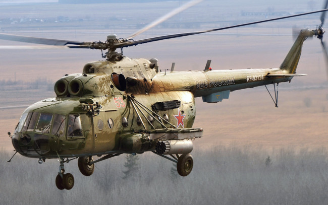 Обои картинки фото ми-17, авиация, вертолёты, ввс, россии, военная, транспортный, вертолет