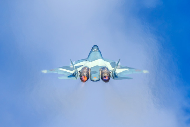 Обои картинки фото су-57, авиация, боевые самолёты, wallhaven, окб, сухого, истребитель, пятого, поколения, пак, фа, т50, сопла, су57