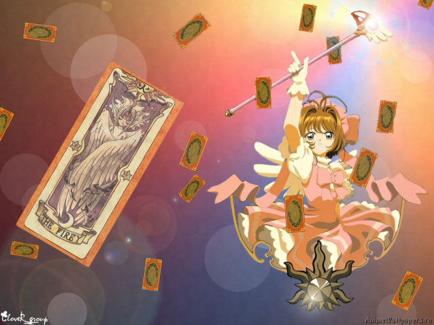 Обои картинки фото аниме, card, captor, sakura