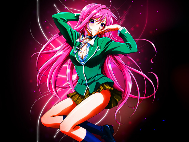 Обои картинки фото аниме, rosario, vampire