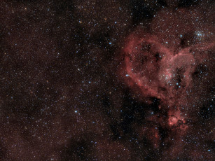 Картинка туманность сердце космос галактики туманности