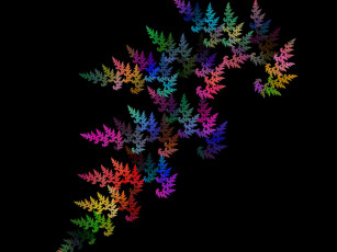 Картинка 3д графика fractal фракталы фон тёмный