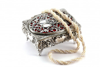 Картинка разное украшения аксессуары веера шкатулка ожерелье жемчуг