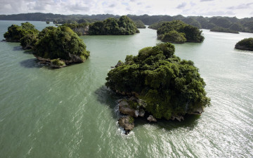 Картинка природа побережье зелень материк вода суша острова