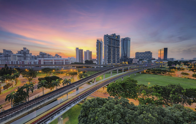 Обои картинки фото singapore, города, сингапур , сингапур, панорама