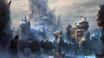 Картинка фэнтези замки город