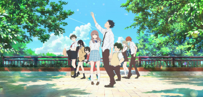 Обои картинки фото аниме, koe no katachi, форма, голоса