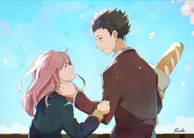 Обои картинки фото аниме, koe no katachi, форма, голоса