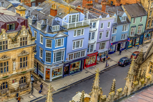 Обои картинки фото oxford, england, города, - панорамы