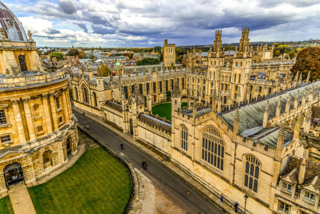 Обои картинки фото oxford, england, города, - панорамы