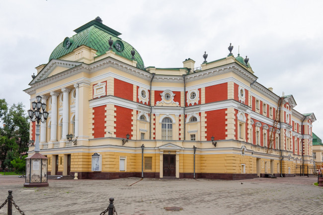 Обои картинки фото иркутск, города, - здания,  дома, россия, город, здание, театр