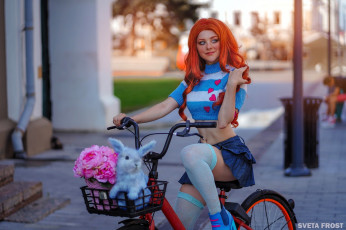Картинка sveta+frost девушки -+креатив +косплей рыжая костюм образ велосипед кролик