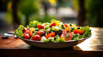 Картинка еда салаты +закуски овощной салат помидоры огурцы зелень