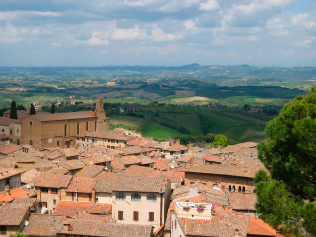 Обои картинки фото tuscany, italy, города, пейзажи