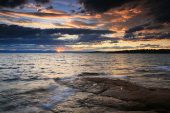 Картинка природа реки озера озеро утро восход облака