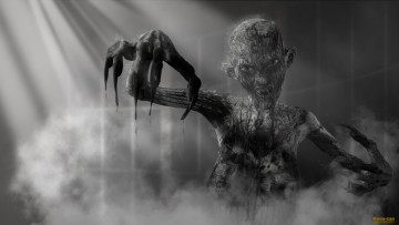 Картинка 3д+графика horror+ ужас существо
