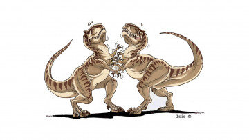 Картинка рисованные животные +доисторические драконы