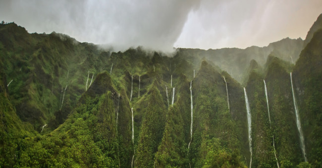 Обои картинки фото природа, водопады, горное, плато