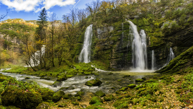 Обои картинки фото природа, водопады, вода, поток