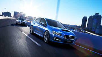 обоя автомобили, subaru, синий, 2014г, levorg