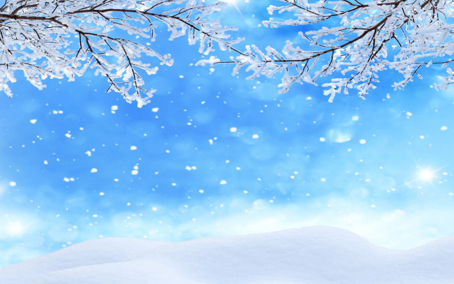 Обои картинки фото природа, зима, nature, snow, снежинки, winter, снег, деревья, лес
