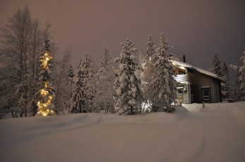 Картинка лапландия финляндия природа зима снег