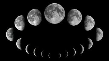 Картинка космос луна фон