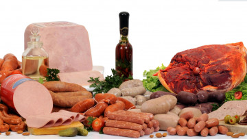 Картинка еда колбасные+изделия колбаса сосиски окорок