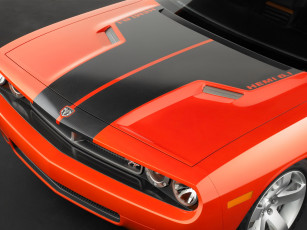 обоя dodge, challenger, concept, hood, автомобили, фрагменты, автомобиля