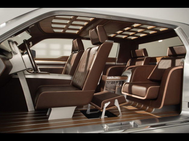Обои картинки фото ford, 250, super, chief, concept, interior, foot, rest, автомобили, интерьеры
