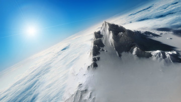 Картинка природа горы облака