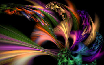 Картинка 3д графика fractal фракталы цвета