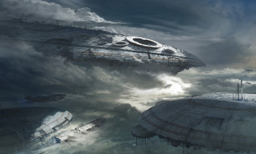 Картинка фэнтези космические+корабли +звездолеты +станции будущее мир иной флот корабли космические