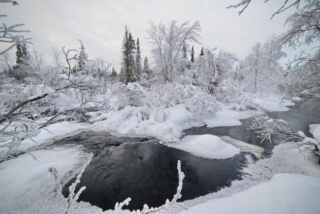 Обои картинки фото природа, зима, пейзаж, заполярье, север, снег