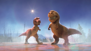 обоя мультфильмы, the good dinosaur, динозавры