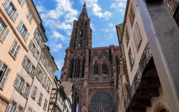 обоя cathedral of strasbourg, города, страсбург , франция, cathedral, of, strasbourg