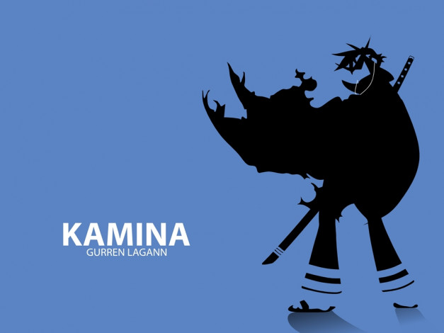 Обои картинки фото аниме, tengen, toppa, gurren, lagann, kamina