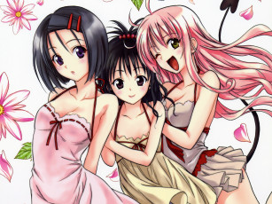 Картинка аниме to love ru девушки