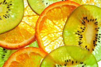 Картинка еда фрукты ягоды апельсин киви