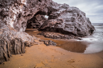 Картинка природа побережье арка скалы пляж океан