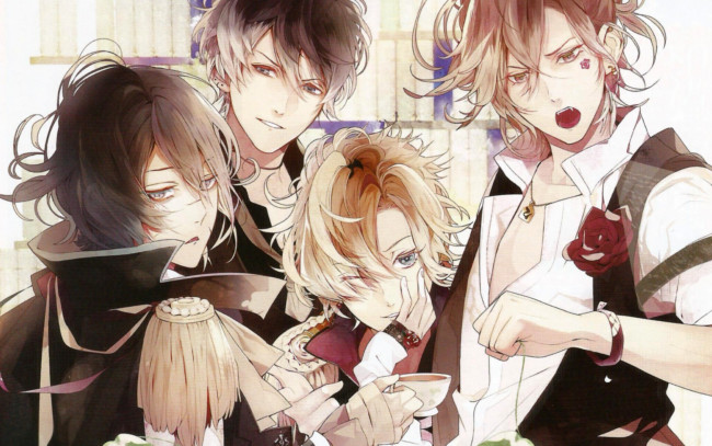 Обои картинки фото аниме, diabolik lovers, дьявольские, возлюбленные