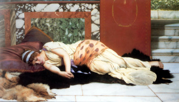 Картинка endymion рисованное -+другое женщина подушки шкуры лестница