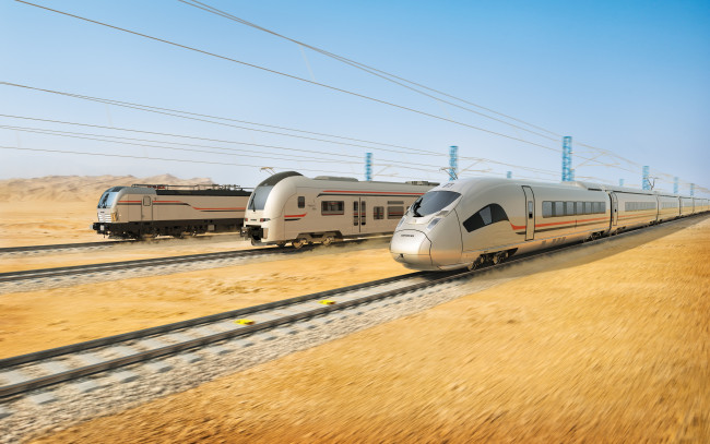 Обои картинки фото техника, поезда, египетские, национальные, железные, дороги, скоростные, египет, железная, дорога, siemens, региональные, современный, транспорт