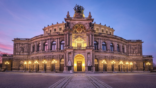 Обои картинки фото semperoper, города, дрезден , германия