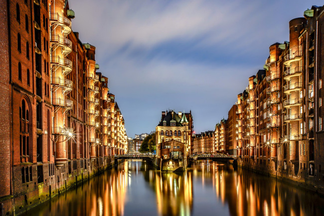 Обои картинки фото specherstadt, города, гамбург , германия